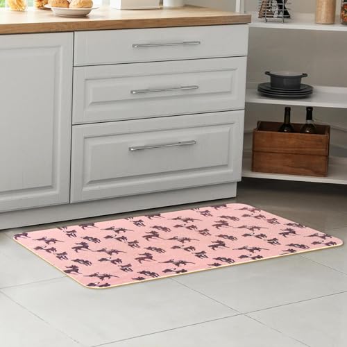 Tapete de cocina de 2 piezas alfombra antideslizante lavable 7