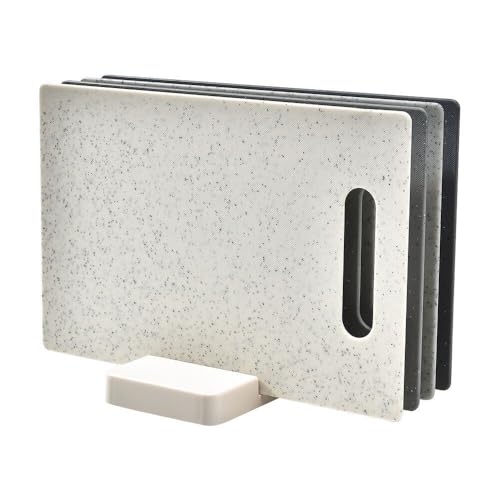 Tabla de cortar rectangular set de 4 piezas plásticas miniatura 1