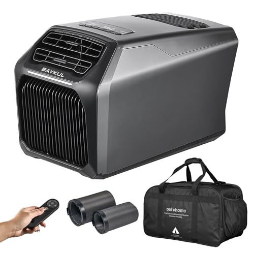 BAYKUL Portable Tent Air Conditioners,6800 BTU Heating, 7500 BTU Cooling, Heating 6-in-1 Portable Air Conditioner, Compact Design, Outdoor or Indoor Use, Picnics, Truck, RV, Van Parking Cooling