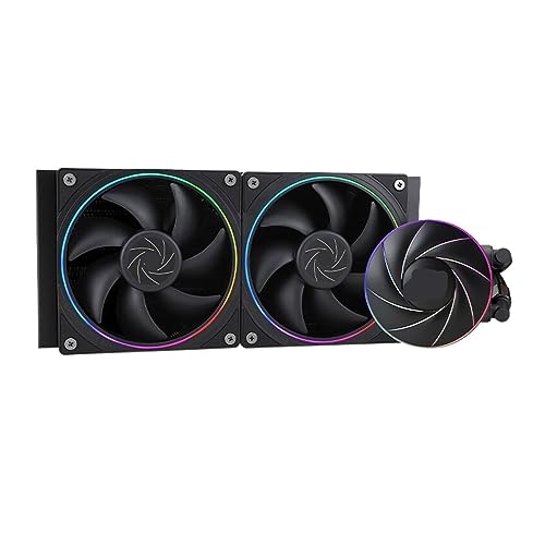 Radiateur de refroidissement à eau AE 240 BK V2 PC gaming noir et blanc - 2