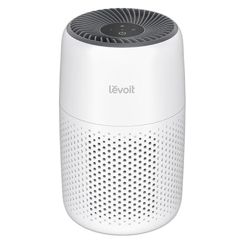 LEVOIT Air Purifiers for Bedroom Home Dorm, 3-in-1 Filter Cleaner with Fragrance Sponge for Better Sleep,Portable Filters Smoke, Allergens, Pet Dander, Odor, Dust, Office, Desktop, Core Mini-P, White
