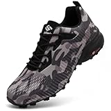 ASOCO DREAM Zapatillas de Trail Running Hombre Calzado de Correr Transpirable Antideslizante Zapatos de Senderismo Calzado Deportivo Exterior,Camuflaje,43 EU