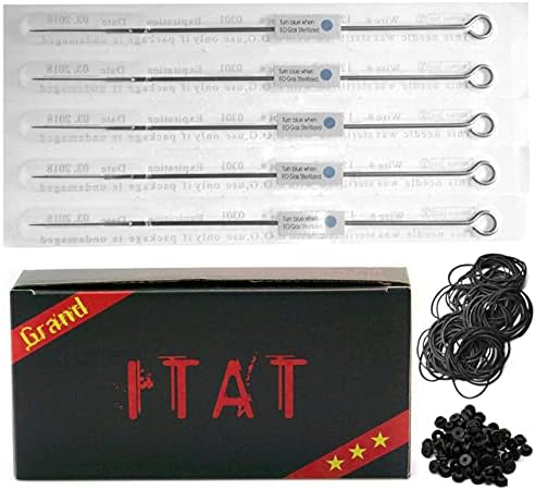 ITAT Ultra Premium Professional Long Bar Needles #10 Tight Round Liner 50 Pack (1007RLT)