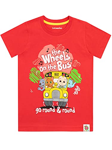 CoComelon Boys' T-Shirt Wheels On The Bus