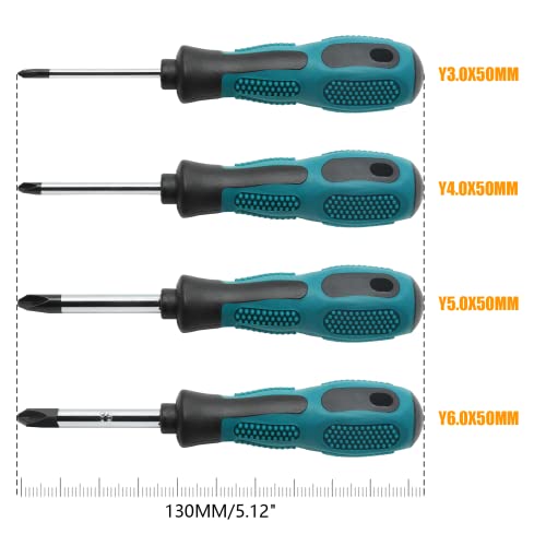 Ldexin 4 Pcs Triwing Screwdriver Set Magnetic Y-Shaped Screwdriver 3Mm 4Mm 5Mm 6Mm For Game Equipment #TOP3