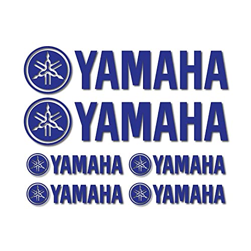 Autocollants vinyle pour moto (bleu brillant)