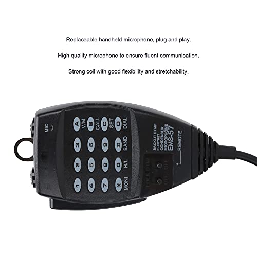 Micrófono de hombro para Alinco DR-620 con cable flexible 4