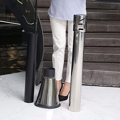 Stainless Steel Outdoor Cigarette Butt Receptacle, Fireproof Standing Ashtray Bin for Bars, Restaurants, Cafes - Durable Trash Can for Safe Cigarette Disposal