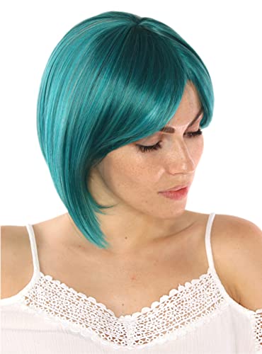 Prettyland Midori Kasugano Midori No Hibi Cosplay Green Short Hair Wig Women Unisex Straight Bob Wig C1460