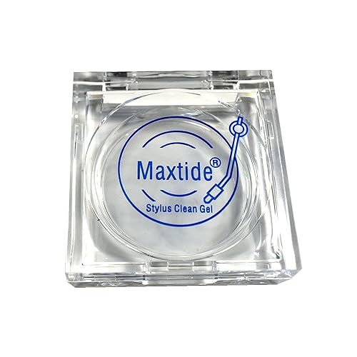 Turntable Stylus Clean Gel - Premium Anti-Static & Zero-Dust Stylus Cleaner, Dirt and Debris Dry Cleaning Mixture for Vinyl Record Player Needle (Square-White)