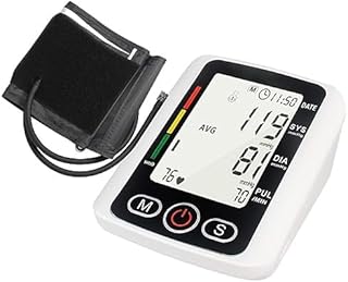 Fully Automatic Arm BP Monitor with Voice & Large Display | Digital Blood Pressure Machine with One-Touch Operation | Accurate Home BP Monitor for Adults