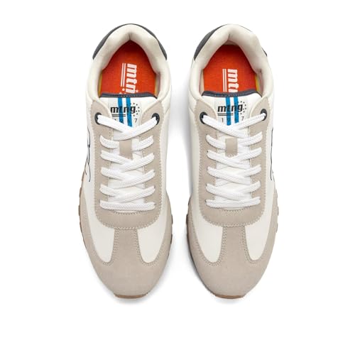 Mtng Para Hombre. 84807 Zapatillas Track Blanco (44), Plano, Cordones, Casual - 6