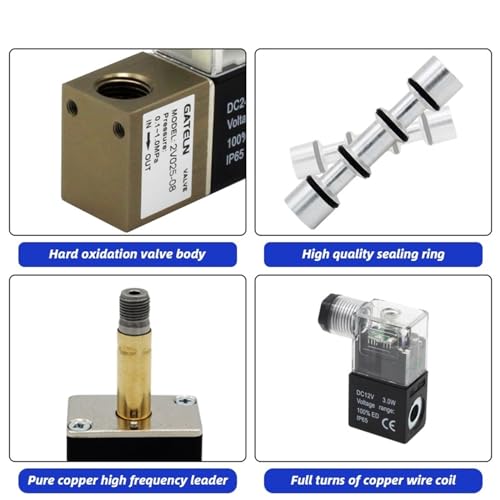 Vanne de régulation pneumatique normalement fermée 2V025-08 1/4 BSPT pour air et eau