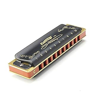 10 trous Diatonic Blues Harmonica Armonicas bouche Ogan Instrument de musique à vent en bois Melodica - Les Beatles, Paul McCartney, John Lennon, RIngo Starr, George Harrison
