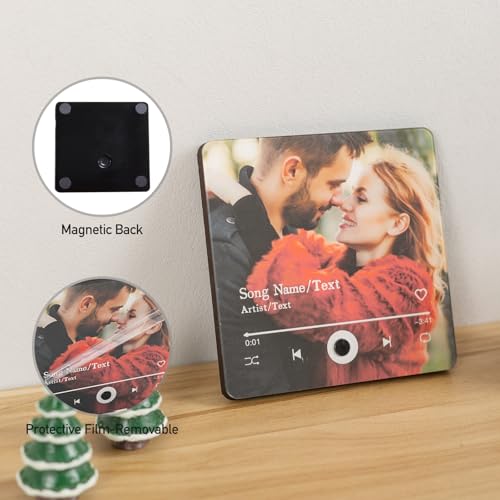Imán musical personalizado para refrigerador con foto miniatura 4