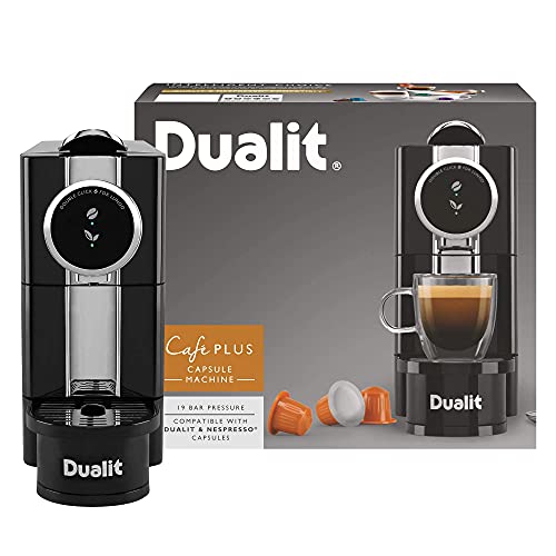 Dualit Café Plus Coffee Capsule Machine - Nespresso Compatible Capsule Machine - Espresso and Lungo Functions - Tea Maker & Espresso Machine - 40 second start up time 7 Gallery Image Dualit Café Plus Coffee Capsule Machine - Nespresso Compatible Capsule Machine - Espresso and Lungo Functions - Tea Maker & Espresso Machine - 40 second start up time 7 Gallery Image