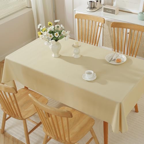 meioro Wipe Clean Tablecloth Waterproof Table Cloth, Rectangle Water Resistant Tablecloths - Image 2
