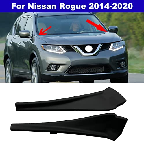 For Nissan Rogue 2014-2020 Front Lh And Rh Cowl Extension Trim Windshield Wiper Cover Panel Fender 66895-4Cl0A 66894-4Cl0A, Black #TOP1