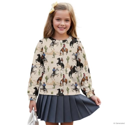 Image of Girls Cardigans Sweater Long Sleeve Crew Neck Button Down Sweaters School Outerwear for Kids Fall Winter Tops
