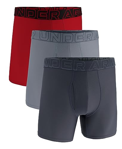 Ropa interior Under Armour de hombres calzoncillos boxer deportivos elasticos packs negros 3