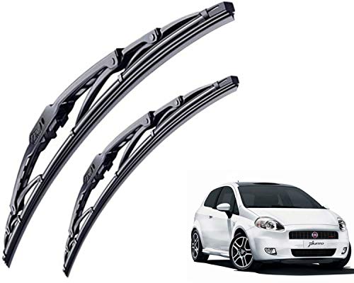 Image of WolkomHome High Performance OE Car Wiper Blade Replacement set of 2 Pc Right 24 inch Left 16 inch for Fiat Punto