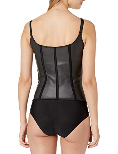 Leonisa Womens Latex Trainer Vest Waist Shapewear, Black, Large Us #TOP1