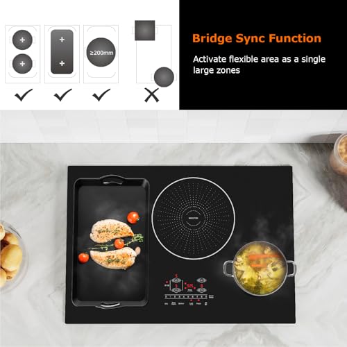 Bigoods BP-DCL12 30 Inch Induction Hob Cooktop 4 Burners thumb #2