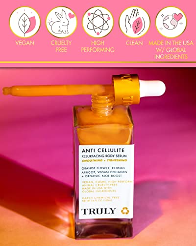 Truly Beauty Anti-Cellulite Serum - Better Than Cream - Helps Tighten Skin, Retinol Body Lotion Serum - Helps Reduce Cellulite - Body Moisturizer Cream Serum - Helps Compress Skin, Body Lotion Serum - 3.1 Oz #TOP1