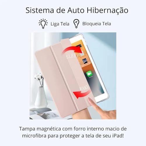 Capa Compatível Para iPad 9, 8, 7 Geração 10.2