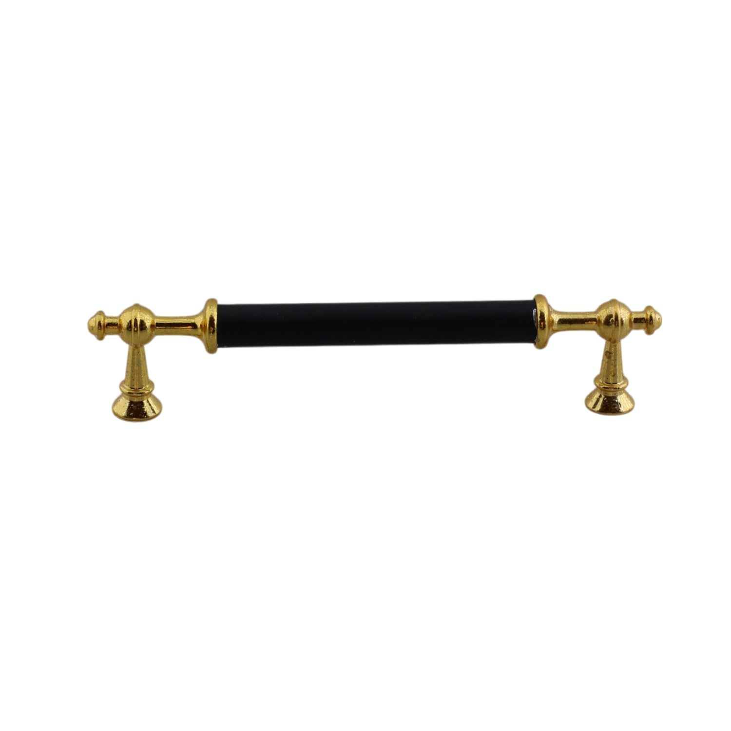 Melis (128 mm - 12.8 cm) Siyah Gold Metal Mobilya Mutfak Çekmece Dolap Dolabı Kulbu Kulpu Kulpları