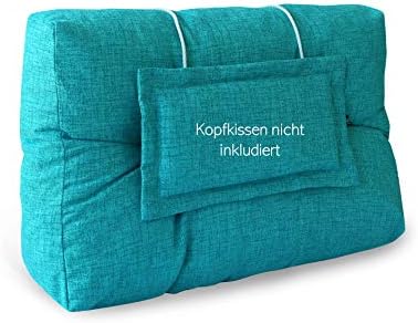 LILENO HOME Zestaw poduszek na palety antracytowe i zielone, dekoracyjne poduszki na palety 22 x 35 cm, poduszki na meble z palet, do użytku na zewnątrz, jako poduszka do siedzenia na meble z palet