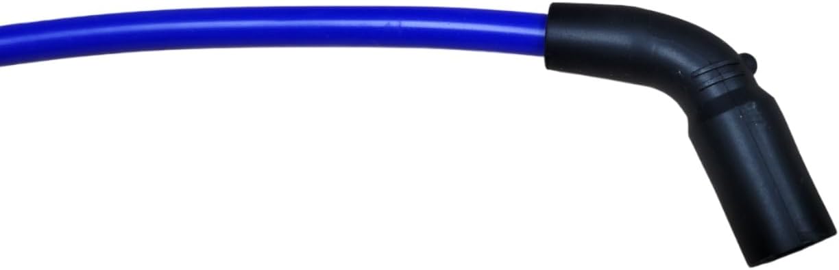 Iridium Spark plugs & 10mm Blue Silicone wires Compatible with Harley Davidson Softail 2018+ FX FXST 2024+ Road King/Street Glide M8 Milwaukee 8, TONS-18M8FXFL-BL-10MM / TR9EIX