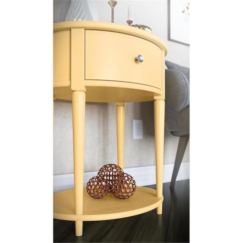 Ameriwood Home 9966814COM Aurora End Table, Pale Yellow thumb #8