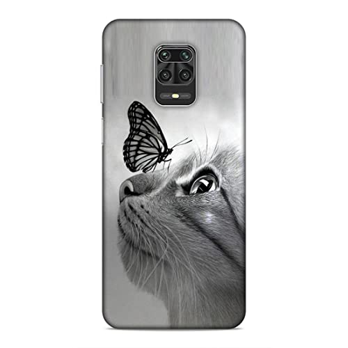 Image of Printed Mobile Back Hard Case Cover for Xiaomi Redmi Note 9 Pro /Note 9 Pro Max | Pet, Butterfly, Animal, Cute Cat, Animal Lover-2195