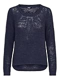 Only Onlgeena Xo L/S Pullover Knt Noos, Azul (Navy Blazer), M para Mujer