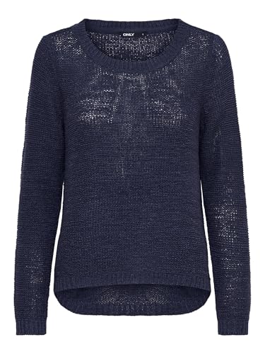 Only Onlgeena Xo L/S Pullover Knt Noos, Azul (Navy Blazer), L para Mujer
