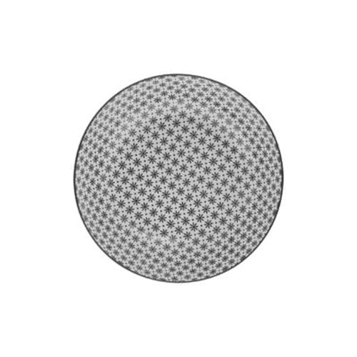 Secret de Gourmet - Lot de 6 Assiettes Creuses Bohemia Fleur 20cm Noir