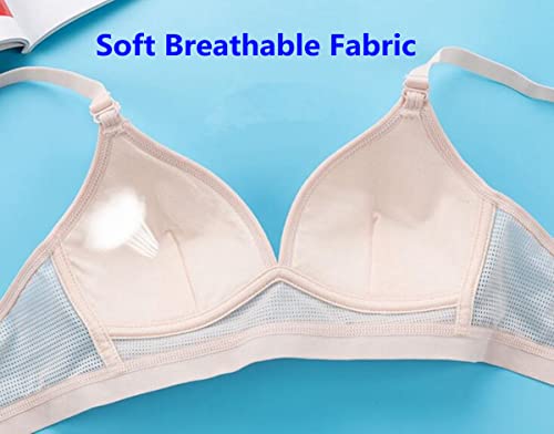 Manjiamei 4 Pack Padded Wireless Soft Everyday Bras For Teens Girls 10-12, 32 #TOP3