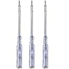 com-four® 3X testeur de Tension VDE - testeur de Phase à Fente avec Tournevis - testeur de Courant Multi-Outil - 19 cm (3 pièces - testeur de Tension 19cm)