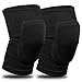Pinsheng 1 Paar Volleyball Knieschützer, Anti-Kollision Weiches Verdickung Schwamm Knieschoner, Unisex Hochelastische Rutschfest Kniebandage für Laufen Wandern Joggen Tanz, Schwarz (M)