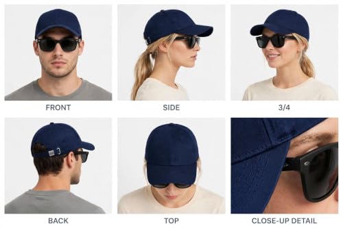 Image of Sunglass for Men Women Cap with Leather Patch, Casual Unisex Sports Hat, Adjustable Fit-Free Size-(Combo Sunglass Cap)