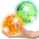ArtCreativity Light-Up Dancing Ball with Sound Effects, Set of 2, LED Vibrating and Singing Ball for Kids, LED Party Supplies for Birthdays and More, Best Gift and Party Favors for Boys and Girls