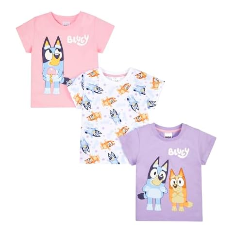 Bluey Girls T-Shirts Multipack for Ages 2-8 Cover