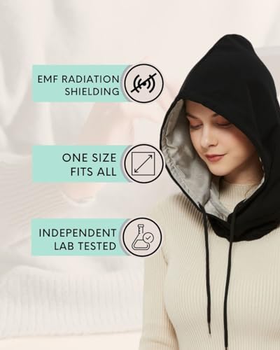 Radia Smart RSM01.BLACK ® Emf Protection Hood, Faraday Hat, 5G Blocking, Rf Shielding thumb #1