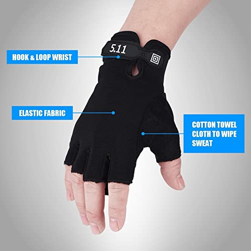 Image of ZaySoo Exercise Gym Gloves for Men Workout with Wrist,Cross Training, Weightlifting, Calisthenics, Great Hand Grip | Ideal for Cycling, Bike Riding and Other Sports Activities Gloves - Black