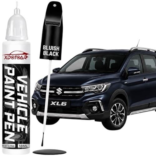 Image of XDOTOAR Car Touch Up Paint Pen for Maruti Suzuki XL6 Bluish Black (ZJ3) | Factory Color Matched 2K Paint Technology | Car Scratch Remover & Paint Chip Repair | Quick Dry Formula | Rust Protection | 18ml