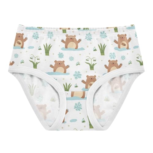 Wusikd Cute Groundhogs Girls' Underwear Cotton Girls Briefs Soft Toddler Underwear 2T
