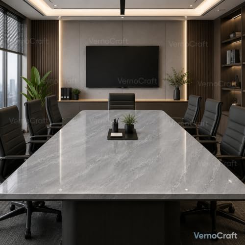 Image of Grey Marble Wallpaper for Self Adhesive Kitchen Wall Stickers, Wallpaper, Waterproof, Oilproof and and Heat Aluminium foil Stickers for Kitchen (Size:60 * 200 CM)(Pack of 1)
