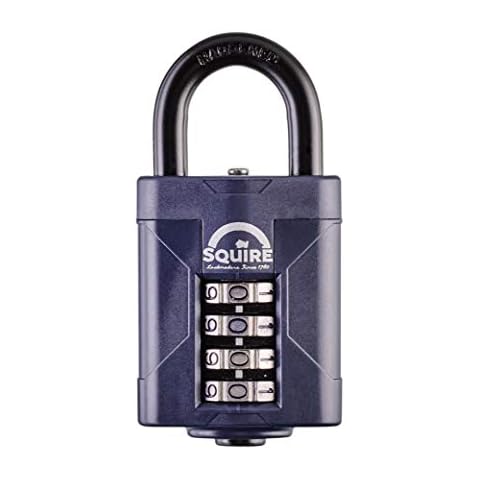 SQUIRE 4 Wheel Combination Padlock with Hardened Steel Shackle Cover