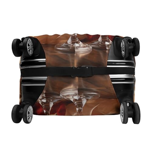 Housse de protection pour valise blanc extensible anti-rayure XL - 6